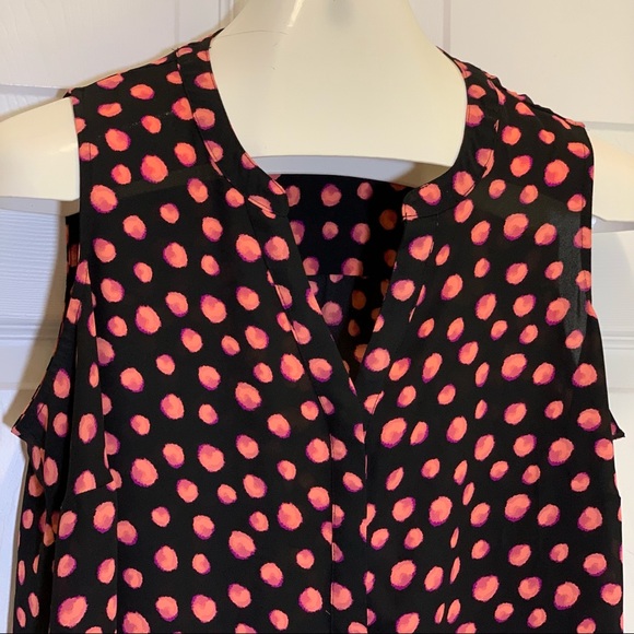 Apt. 9 Black and Orange Sleeveless Top Size 0X - Picture 2 of 8